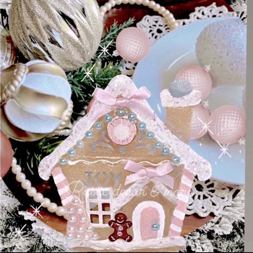 Gingerbread house candle holder